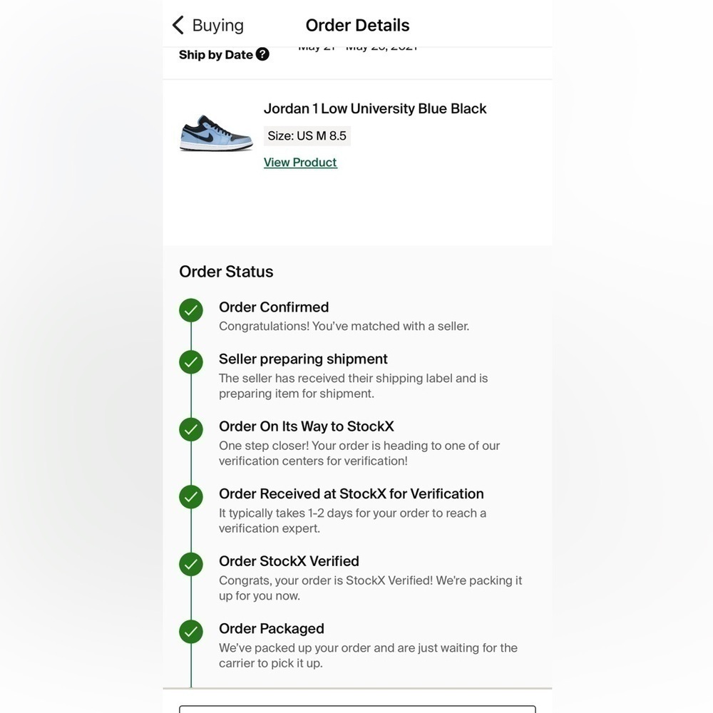 Nike Air Jordan 1 Low - UNC Blue Black (Unisex Size 8.5 Men / 10 Women) - Picture 8 of 8